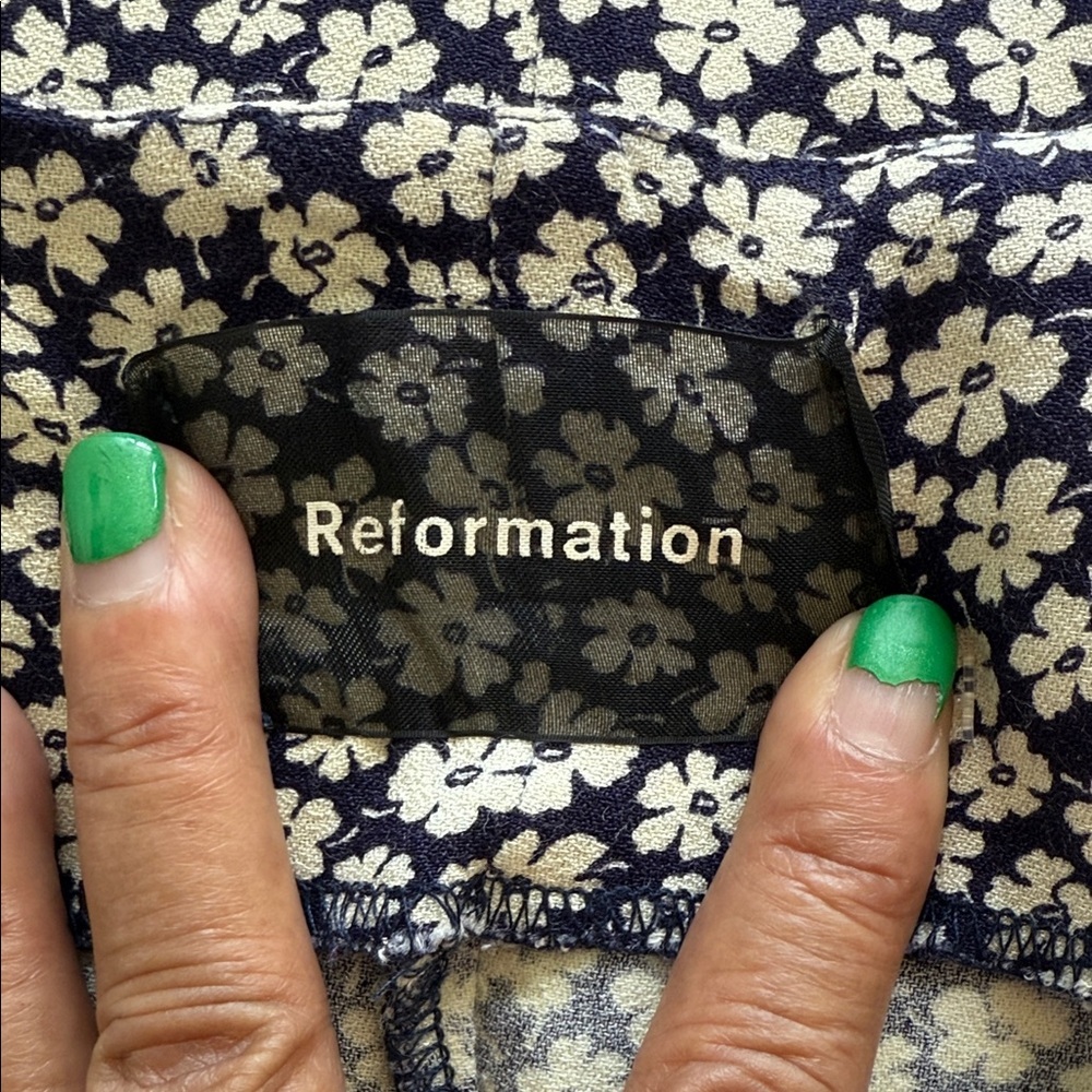 Reformation Black and White Floral Women's Dress - Picture 10 of 10